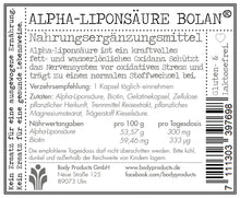 Laden Sie das Bild in den Galerie-Viewer, Alpha Liponsäure Bolan