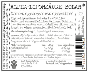 Alpha Liponsäure Bolan